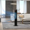 HOMCOM 42 Inch Tower Fan, Electric Cooling Fan with Ice Pack, Remote, 3.5L Water Tank, 12H Timer, Sleep Mode, 3 Speed, 4 Modes, Children Lock, 70° Oscillating, 60W, Black