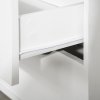 HOMCOM Nordic Style Chest of Drawers, 5 Drawer Dresser with 4 Tapered Legs and Groove Handles, Storage Organiser Side Cabinet for Bedroom, Living Room