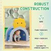 AIYAPLAY Kids Tunnel, Play Tunnel for Kids 3-6 Years, with Lion Design, for Indoor, Outdoor, Multicoloured