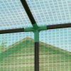 Outsunny Tomato Greenhouse with Reinforced PE Cover, Walk-in Garden Growhouse with Large Roll-up Door and 2 Mesh Windows, Portable Indoor Outdoor Green House, 196L x 77W x 178Hcm, Green