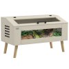 PawHut 140L Reptile Vivarium Terrarium with Tempered Glass Windows, Openable Top for Snake Lizards, Horned Frogs, Chameleons, Hamsters, Gerbils, 100 x 50 x 60cm