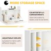 HOMCOM Wall Mounted Table, Drop Leaf Floating Laptop Desk with Space Saving Storage Compartments for Home Office and Study, 77cm x 20cm x 51cm, White