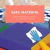 HOMCOM Baby Soft Play Set, 4 Piece Soft Play Equipment for Toddlers 12-36 Months, Climb and Crawl Foam Play, Kids Activity Play Toy, Red