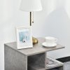 HOMCOM Side Table, 3 Tier End Table with Open Storage Shelves for Living Room, Bedroom