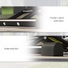 SPORTNOW Bike Rack, Vertical & Horizontal Bike Stand Bicycle Storage Stand with Adjustable Hooks, Fits 6