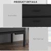 HOMCOM 3 Drawer Shoe Cabinet with 2 Flip Doors, Sliding out Drawer and Adjustable Shelf for 12 Pairs of Shoes, Narrow Shoe Storage Cabinet for Hallway, Entryway