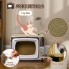 PawHut Cardboard Cat House with Scratcher, Catnip, TV-Shaped Cat Play House with Toy Mouse for Indoor Cats