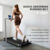 SPORTNOW Folding Treadmill with Incline, 2 in 1 Under Desk Walking Pad Treadmills for Home Office with Remote Control and LED Display, 2.0HP, 1-6KM/H, No Assembly