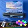 HOMCOM Floating TV Unit, Wall Mounted TV Cabinet for TVs up to 65