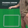 HOMCOM Foldable Football Rebounder Net, Large Football Goal Training Aid Soccer Kickback Target Zone Goal Play Adjustable Angles for  Kids & Adult Black