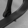 Outsunny Outdoor Gliding Rocking Chair with Sturdy Metal Frame Garden Comfortable Swing Chair for Patio, Garden and Poolside, Black