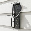 SPORTNOW 8 Pack Bike Rack, Wall Mounted Bicycle Hanger Hook, Foldable Garage Bike Wall Rack, Bicycle Storage Holder for Indoor Outdoor Use