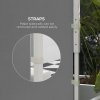 Outsunny Gazebo Side Panels with Windows and Doors, for 3x3(m) or 3x6m Pop Up Gazebo, 2 Pack Sides Replacement, Light Grey