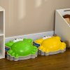 ZONEKIZ Stepping Stones Kids, 9PCs Crab-Designed Balance River Stones with TPE Anti-Slip Edge, Indoor Outdoor Sensory Toy, Obstacle Courses, Stackable