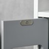 kleankin Modern Bathroom Storage Cabinet, Freestanding Tall Bathroom Cabinet with Open Shelves and 3 Cupboards with Door, for Bedroom Hallway