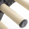 PawHut 4 Piece Cat Shelves, Cat Wall Furniture with Hammock, Scratching Posts, Soft Ladder, Steps, Jump Platforms, for Indoor Kittens - Dark Grey