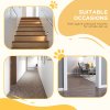 PawHut Pressure Fit Dog Stair Gate No Drilling Safety Gate Auto Close for Doorways, Hallways, 74-87cm Adjustable, 94cm Tall, White