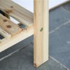 Outsunny Wooden Raised Garden Bed Plant Stand Outdoor Tall Flower Bed Box with Clapboard, Nature Wood Color 100 x 40 x 84cm