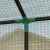 Outsunny Tomato Greenhouse with Reinforced PE Cover, Walk-in Garden Growhouse with Large Roll-up Door and 2 Mesh Windows, Portable Indoor Outdoor Green House, 196L x 77W x 178Hcm, White