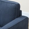 HOMCOM 2 Seater Sofa with Storage, Compact Loveseat Sofa with Solid Wood Legs, Corduroy Small sofa Settee for Living Room, Bedroom, Home Office, 117 x 63 x 79cm, Blue
