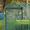 Outsunny Fruit Cage Bird Netting, Heavy Duty Fruit and Vegetable Protection Tent with Zipped Door, Anti Bird, Insects, Small Animals, 1.2 x 3.6 x 1.9m, Green