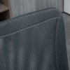Vinsetto Office Chair, Armless Desk Chair, Adjustable Computer Swivel Chair with Rolling Wheels and Mesh Back for Home Work Study, Dark Grey
