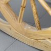 Outsunny Wooden Adirondack Rocking Chair Reclining Armchair Outdoor Garden Furniture Patio Porch Rocker - Natural