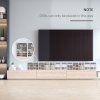 HOMCOM 204 CD Media Display Shelf Unit Set of 2 Blu-Ray Tower Rack w/ Adjustable Shelves Bookcase Storage Organiser, White