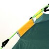 Outsunny 2 Man Pop-up Tent Beach Tent Sun Shelter w/ Windows Doors Hook Sandbags UV Protection Waterproof Outdoor Adventure Garden, Green