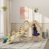 AIYAPLAY 3 in 1 Kids Climbing Set, Foldable Toddler Climbing Toys Indoor with Sliding Ramp, Montessori Climber Set for 2-6 Years Old, Gift for Boys, Girls