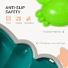 ZONEKIZ Stepping Stones Kids, 6PCs Crab-Designed Balance River Stones with TPE Anti-Slip Edge, Indoor Outdoor Sensory Toy, Obstacle Courses, Stackable