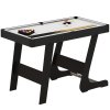 SPORTNOW Folding Pool Table Set, 104cm Mini Snooker Table with 2 Cues, 16 Balls, Chalk, Triangle, Brush, Portable Billiards Table for Youth and Adults, Grey