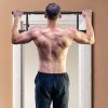 SPORTNOW Doorway Pull-Up Bar, No-Drilling Chin-Up Bar, Push-Up Stand with Resistance Bands, Padded Handles for Home Gym Exercise