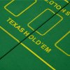 SPORTNOW Foldable Poker Mat for 10 Players, Oval Poker Table Top with Cup Holders, Portable Poker Table Cloth with Carrying Bag, 180 x 90cm - Green
