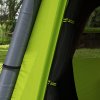 Outsunny Inflatable Camping Tent w/ Hand Pump, Easy Setup 1/2 Person Blow Up Tent Waterproof 190T Taffeta w/ Mesh Windows, Doors and Carry Bag, Green