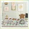AIYAPLAY Play Tunnel, Kids Tunnel for Crawl and Climb, Monkey Design Kids Play Tunnel, Indoor, Outdoor Baby Tunnel for Ages 3-6 Years, Brown