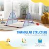 HOMCOM Kids Gymnastic Bar, Foldable Horizontal Bars w/ Adjustable Height, Training Bar w/ Triangle Base - Pink