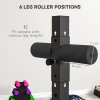 SPORTNOW Back Extension Bench Roman Chair, Hyperextension Bench with Adjustable Leg Roller for Back, Abdominal and Gluteal Training