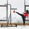 HOMCOM 2-in-1 170-190cm Freestanding Boxing Punch Bag Hanger, Speed Ball Station Platform, for Home, Gym, Black