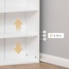 HOMCOM Wall Mounted Computer Desk, Folding Study Table with Board and Bookshelf, Multifunctional Floating Writing Desk for Home Office