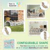 AIYAPLAY Play Tunnel, Kids Tunnel for Crawl and Climb, Monkey Design Kids Play Tunnel, Indoor, Outdoor Baby Tunnel for Ages 3-6 Years, Brown