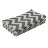 Outsunny 121 x 182 cm(4x6ft) Outdoor Rug Reversible Mat Plastic Straw Rug Portable RV Camping Mat for Garden Deck Picnic Indoor, Light Grey & White