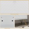 HOMCOM Narrow Shoe Cabinet with 2 Flip Drawers, Slim Shoe Storage Cabinet with Adjustable Shelves, Open Shelf, Hairpin Legs and 2 Vents for 12 Pairs of Shoes for Entryway, White