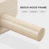 SPORTNOW Push up Handles, Wooden Parallettes Bars with Non-Slip Base, Calisthenics Equipment for Home, Gym, Fitness, Exercise