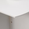 HOMCOM Foldable Dining Table, Modern Drop Leaf Table for Kitchen, Dining Room and Living Room