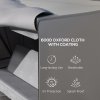 Outsunny 3 Seater 600D Oxford Patio Swing Chair Cover Outdoor Garden Furniture Rain Protection Protector Waterproof Anti-UV, 205 x 124 x 164 cm, Light Grey