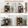 HOMCOM 6-Cube Bookshelf, Modern Freestanding 3-Tier Bookcase, Display Shelving Unit for Living Room, Bedroom, Home Office, Study