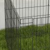 PawHut Dog Pen, 8 Panel Dog Playpen, DIY Design with Door, for Medium Dogs, Puppies, Small Animals, for Indoor/Outdoor Use, 76cm High