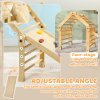 AIYAPLAY 3 in 1 Kids Climbing Set, Foldable Toddler Climbing Toys Indoor with Sliding Ramp, Montessori Climber Set for 2-6 Years Old, Gift for Boys, Girls