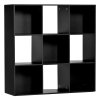 HOMCOM 3-tier 9 Cubes Storage Unit Particle Board Cupboard Bookcase Organiser Home Office Shelves